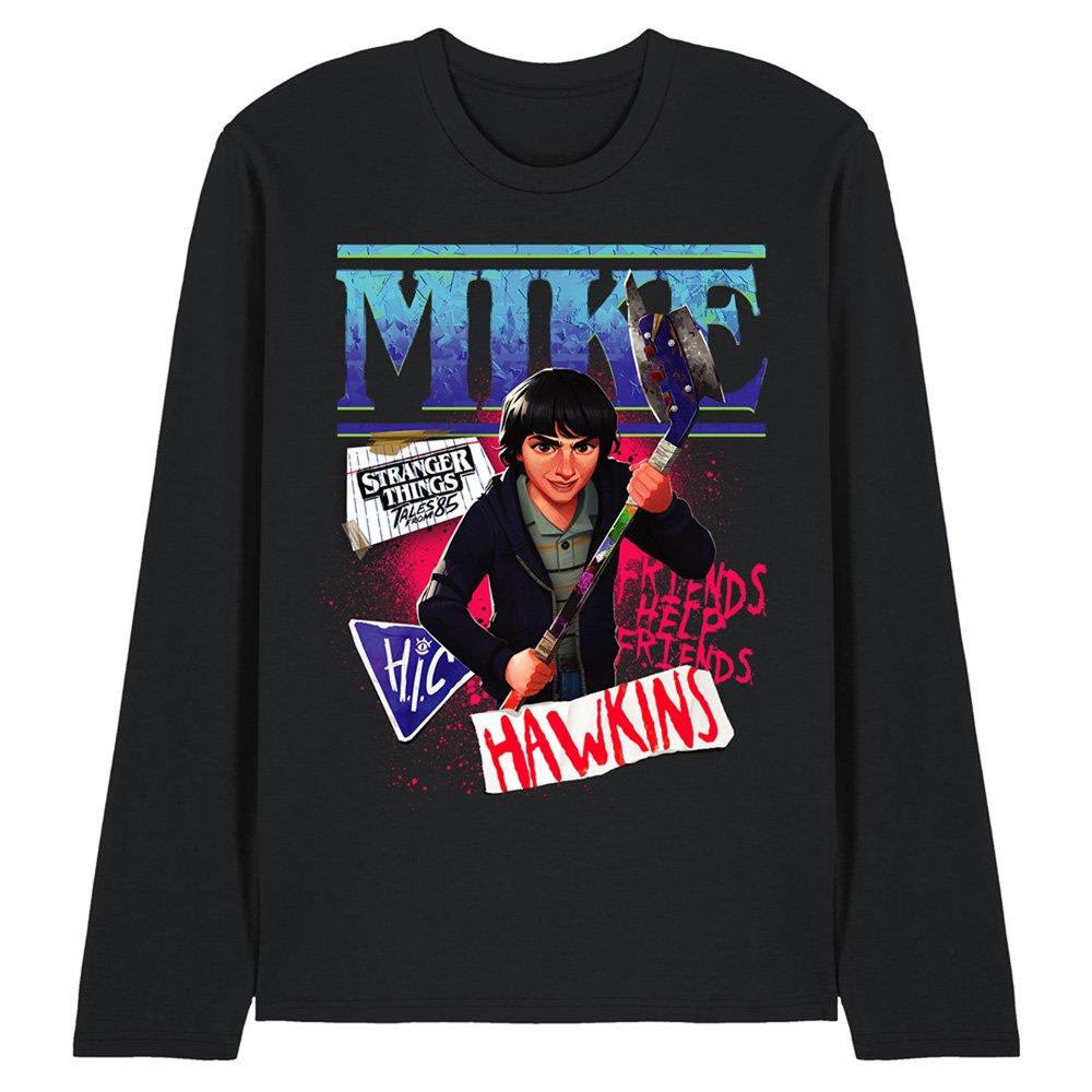 Black - Stranger Things - Stranger Things Tales From 85 Mike Long Sleeve T S - 1