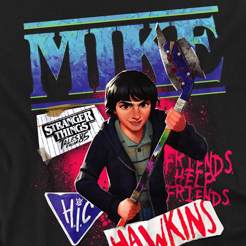 Black - Stranger Things - Stranger Things Tales From 85 Mike Long Sleeve T S - 2