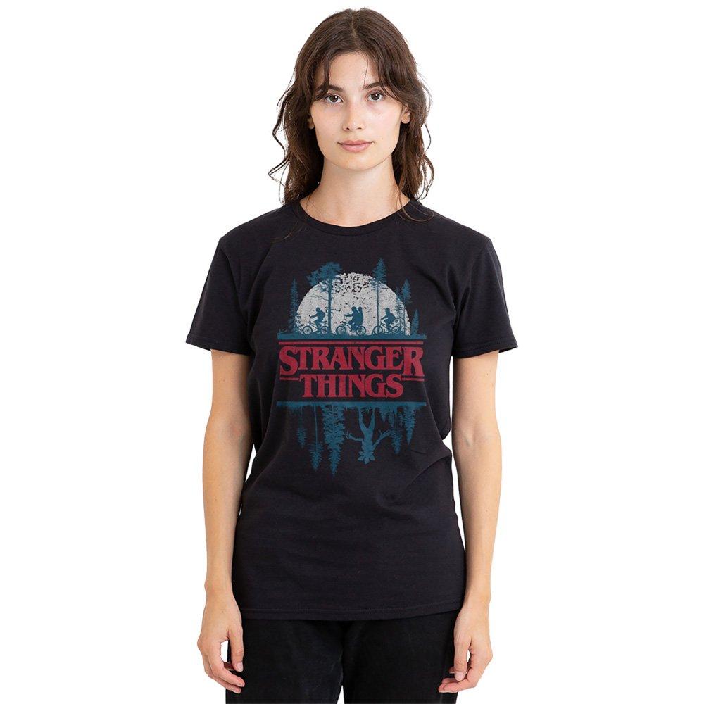 Black - Stranger Things - Stranger Things Silhouette T Shirt Black - 1