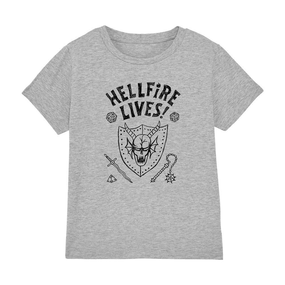 Light Grey - Stranger Things - Stranger Things Hellfire Graduation Kids T-Shirt - 1