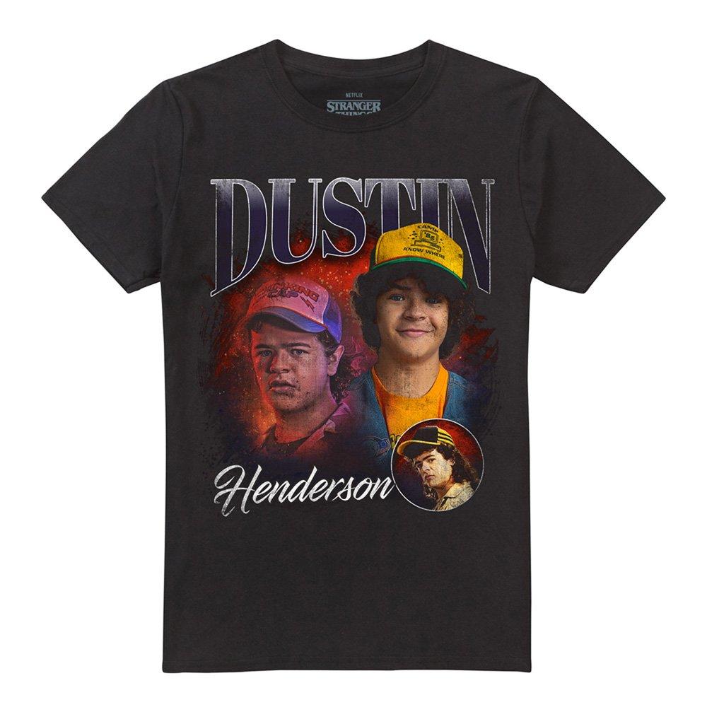 Black - Stranger Things - Stranger Things Dustin Homage T-Shirt Black - 4