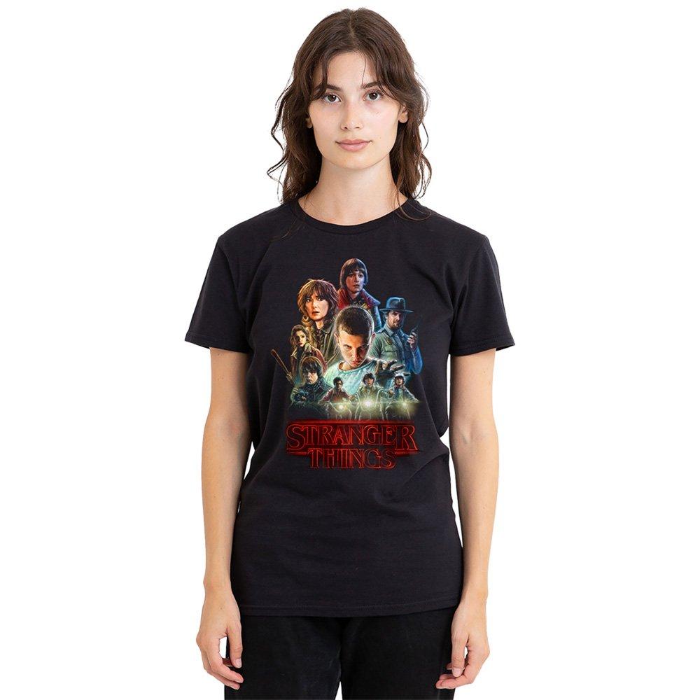 Black - Stranger Things - Stranger Things Season One Poster T-Shirt Black - 1