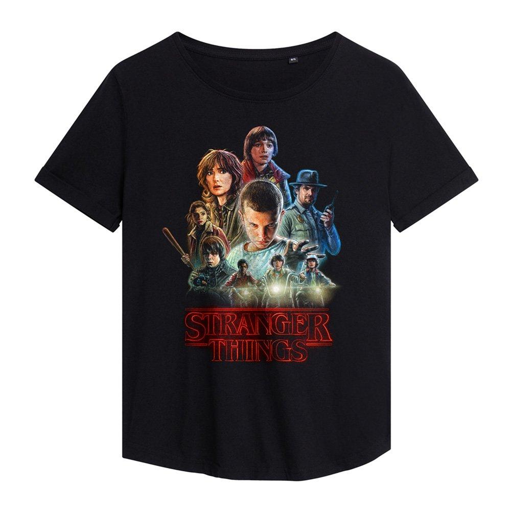 Black - Stranger Things - Stranger Things Season One Poster Fashion T-Shirt - 1