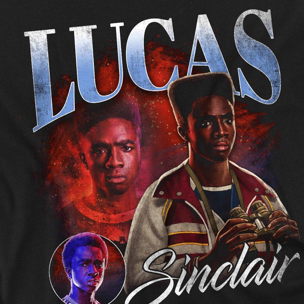 Black - Stranger Things - Stranger Things Lucas Homage Long Sleeve T-Shirt - 2