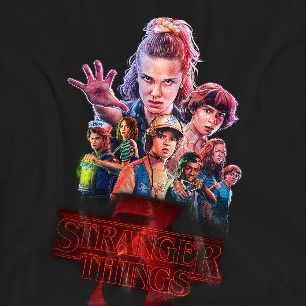 Black - Stranger Things - Stranger Things Season Three Poster T-Shirt Black - 2