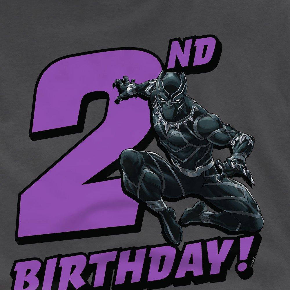 Charcoal - Black Panther - Black Panther Birthday 2 Kids T-Shirt Charcoal - 2