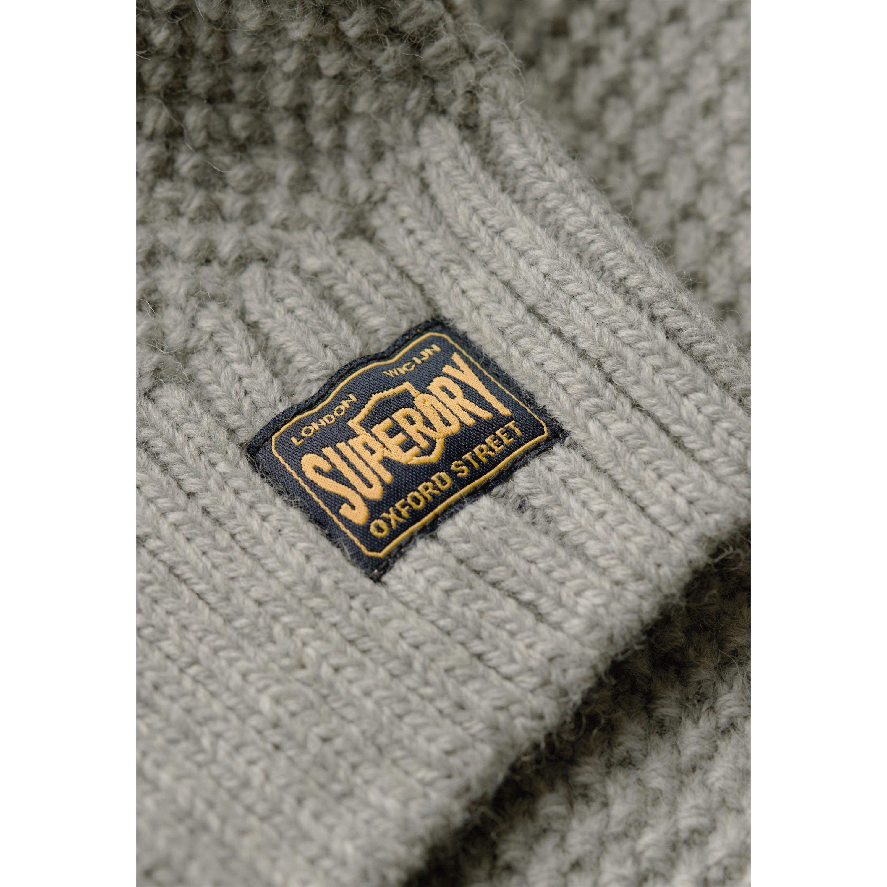 Mid Grey - Superdry - Half Zip Jumper - 3