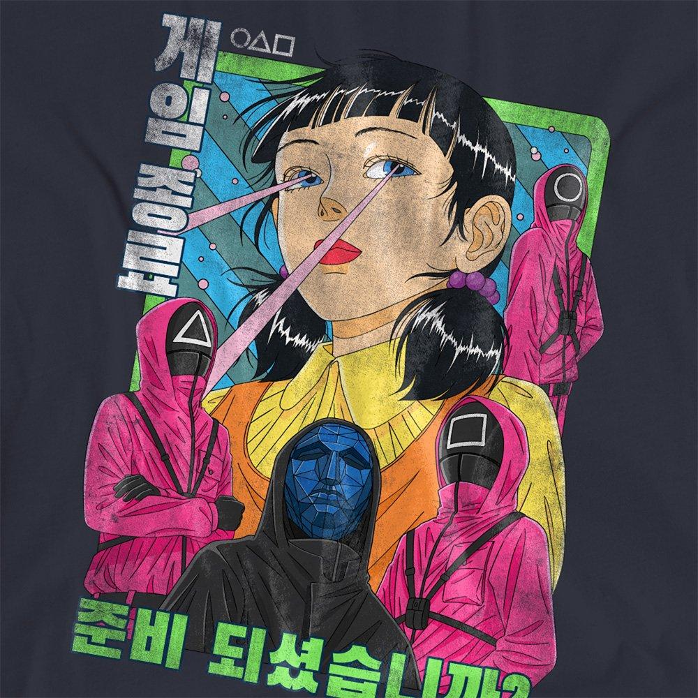 Navy - Squid Game - Squid Game Evil Group Anime Ladies T Shirt Deep N - 2