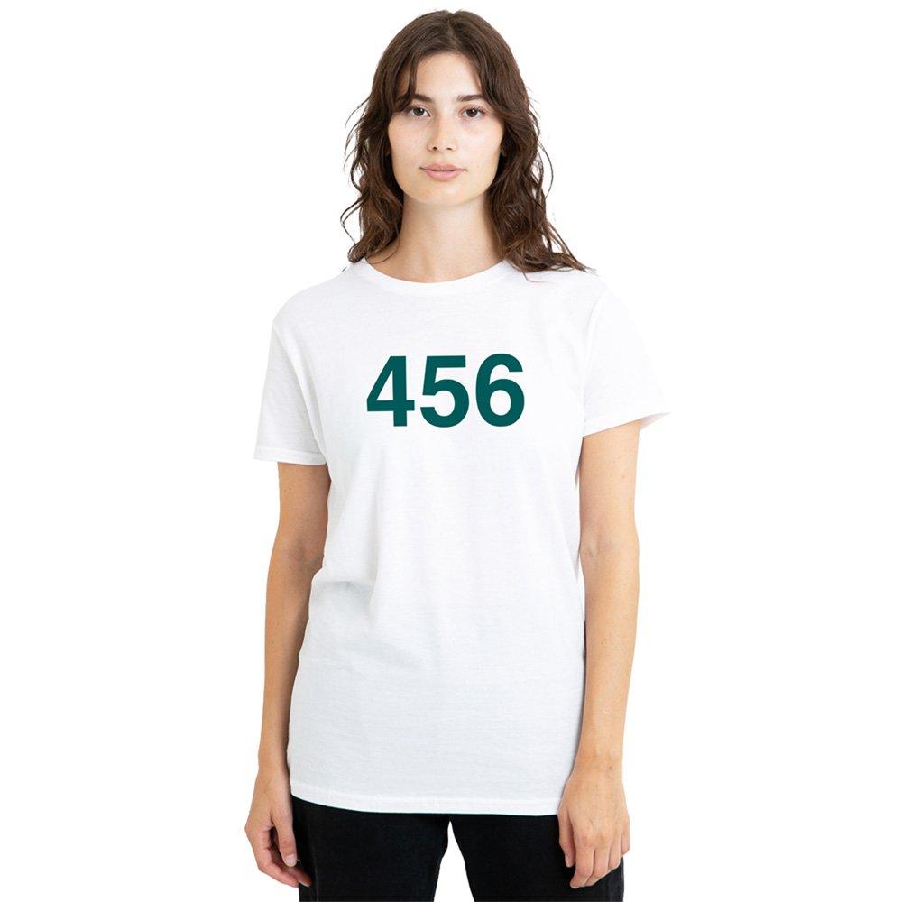 White - Squid Game - Squid Game Player 456 Ladies T Shirt White - 1