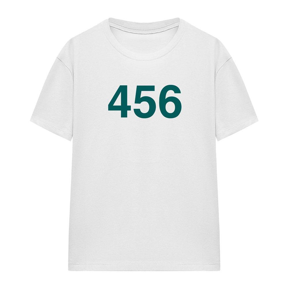 White - Squid Game - Squid Game Player 456 Ladies T Shirt White - 4