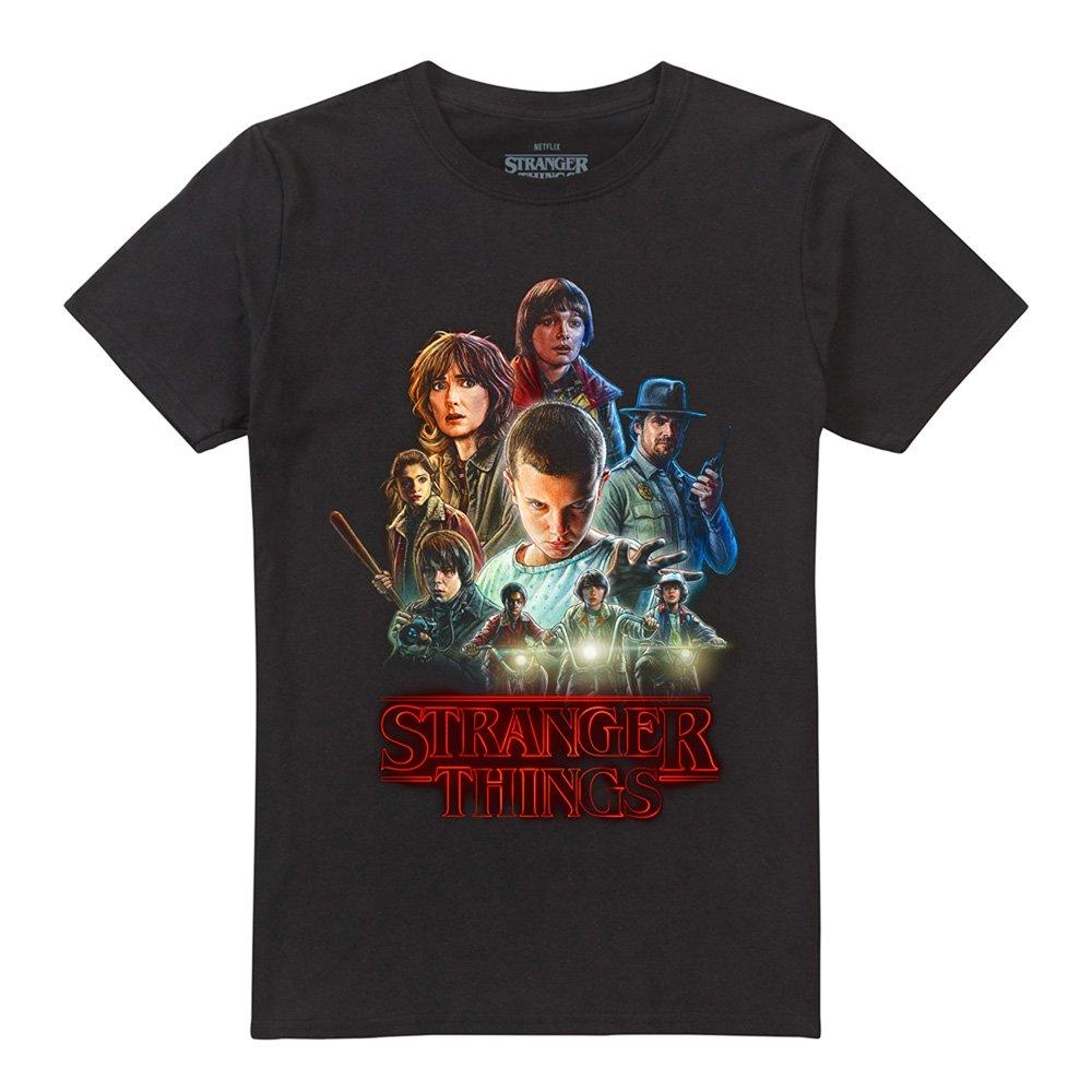 Black - Stranger Things - Stranger Things Season One Poster T-Shirt Black - 4