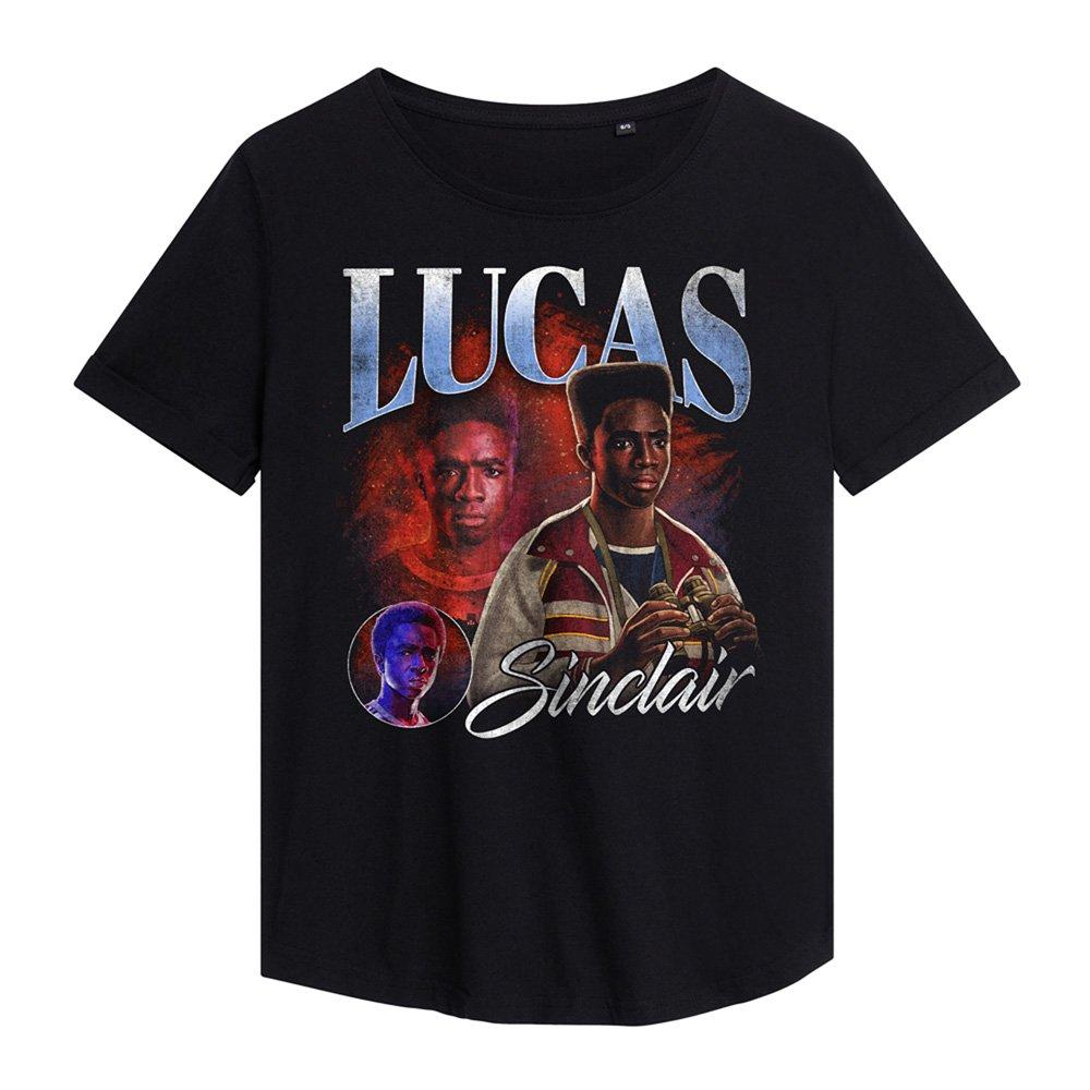 Black - Stranger Things - Stranger Things Lucas Homage Fashion T-Shirt Blac - 1