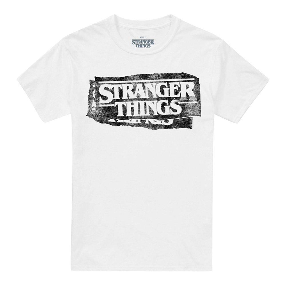 White - Stranger Things - Stranger Things Punk Logo T-Shirt White - 4