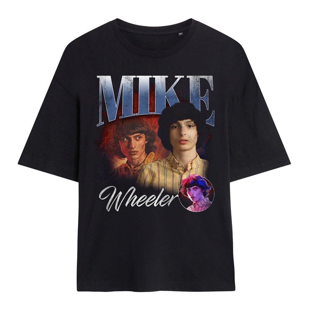 Black - Stranger Things - Stranger Things Mike Homage Oversized T-Shirt Bla - 1