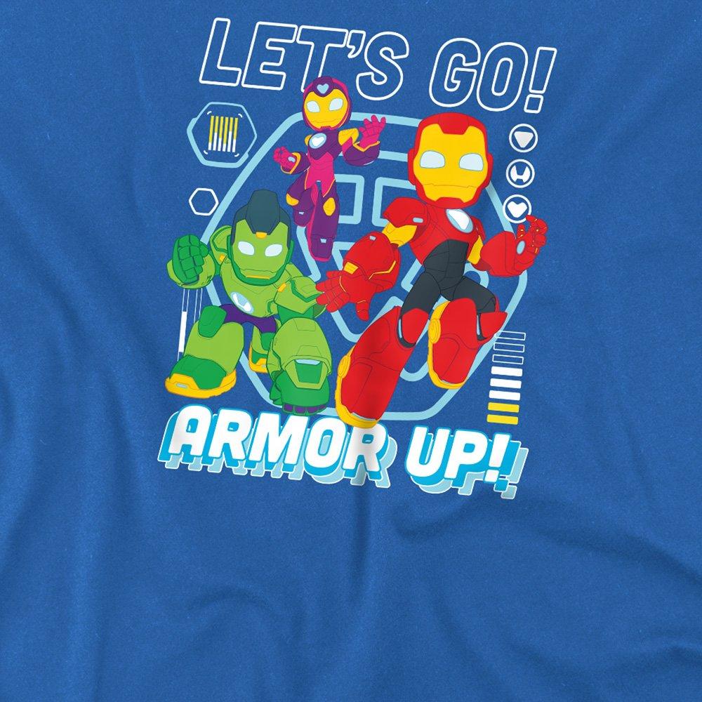 Blue - Marvel - Iron Man & His Awesome Friends Armor Up! T-Shirt - 2
