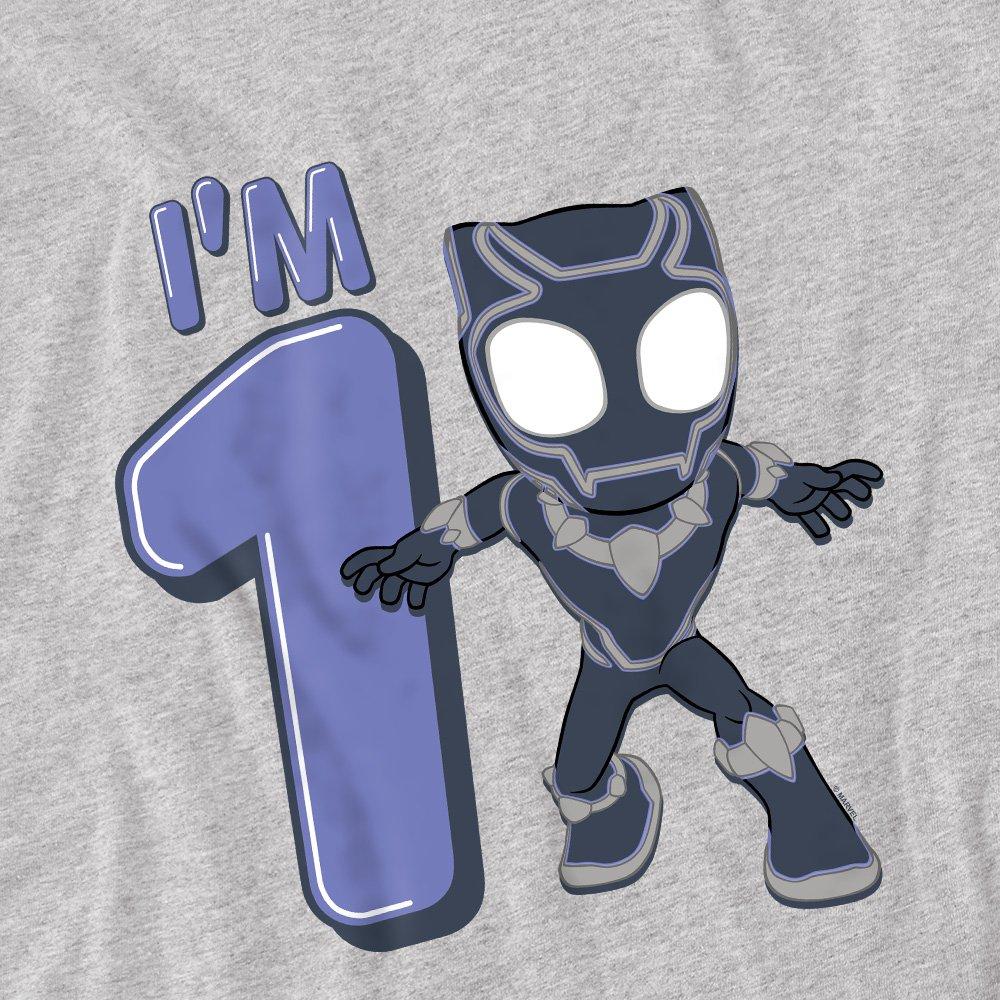 Light Grey - Black Panther - Black Panther Cute Birthday 1 Kids T-Shirt Light G - 2