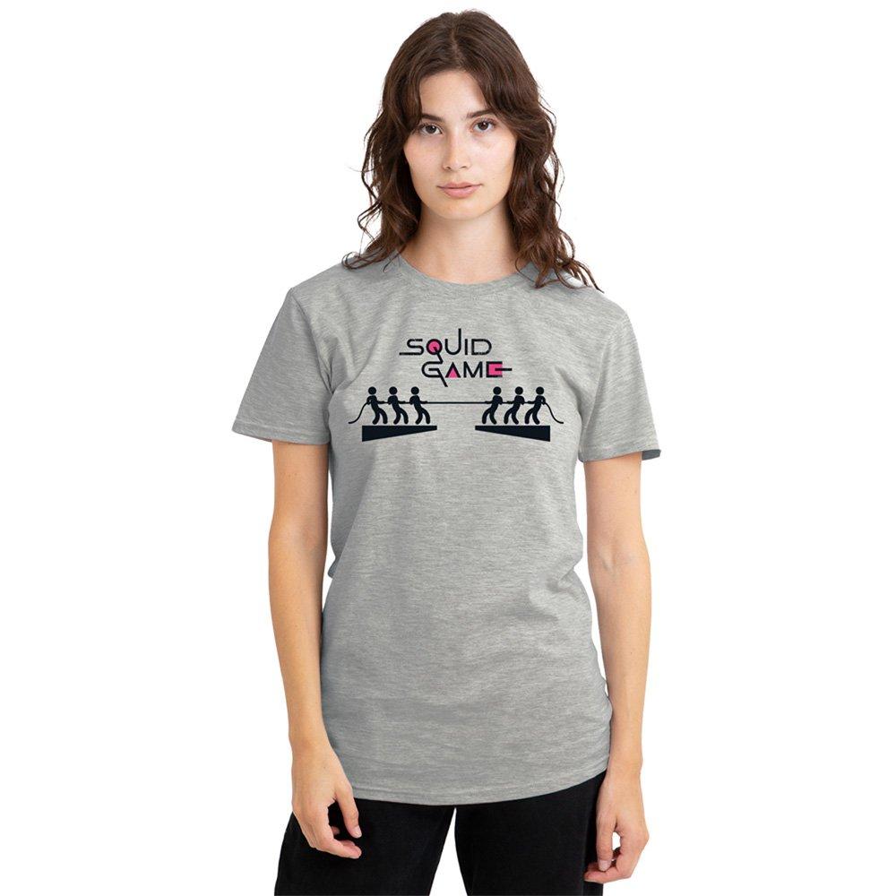 Grey - Squid Game - Squid Game Tug of War Ladies T Shirt Athletic Hea - 1