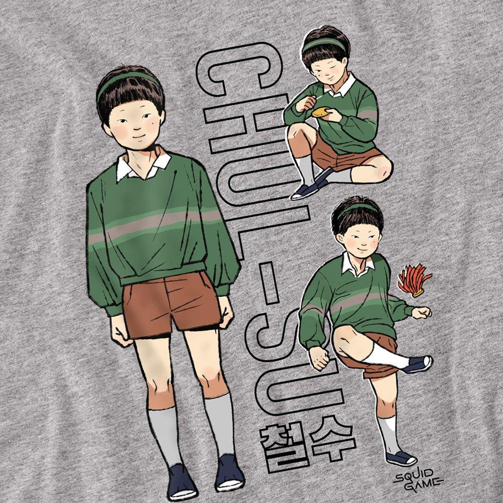 Grey - Squid Game - Squid Game - Season Three Vintage Chul-Su Long Sle - 2