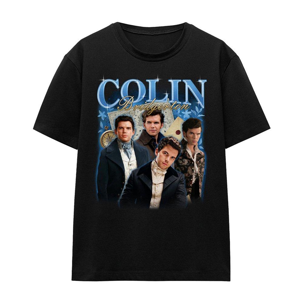 Black - Bridgerton - Bridgerton - Colin Bridgerton Vintage T-Shirt Bla - 4