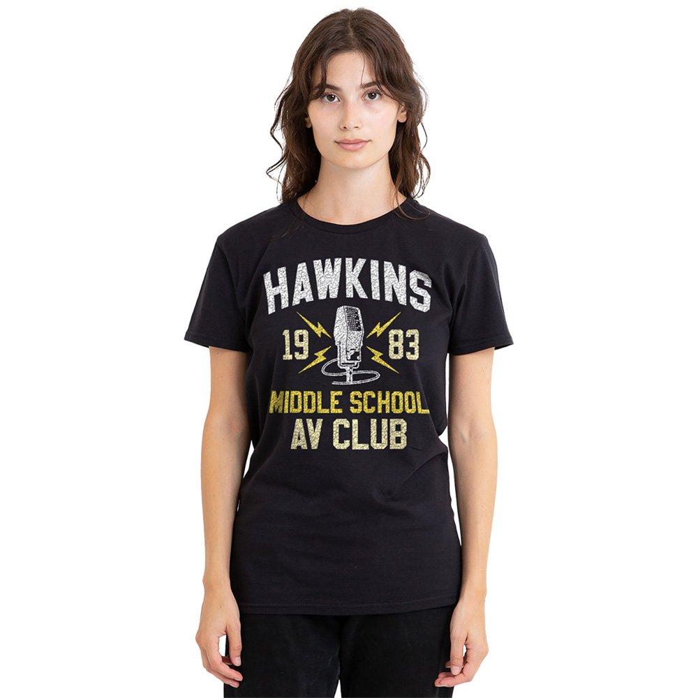 Black - Stranger Things - Stranger Things Hawkins Middle School Ladies T Shi - 1