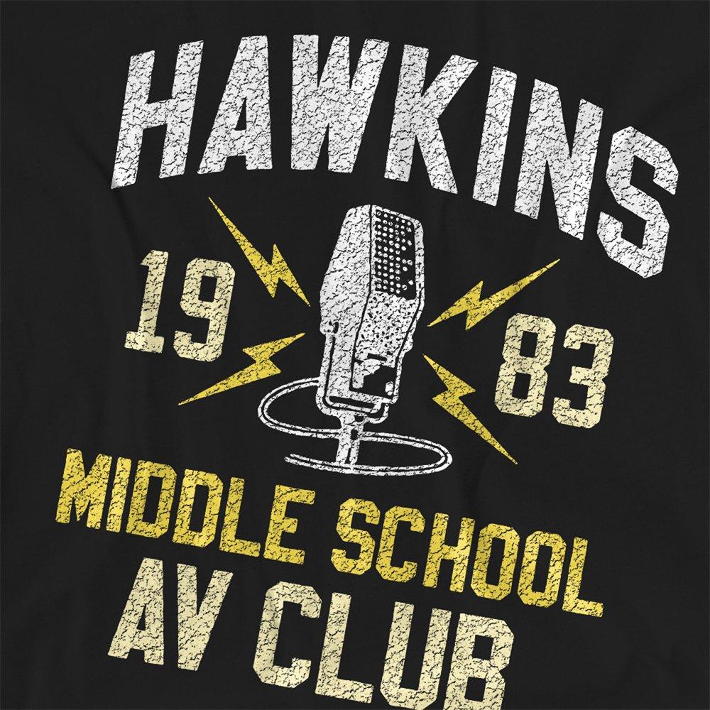 Black - Stranger Things - Stranger Things Hawkins Middle School Ladies T Shi - 2