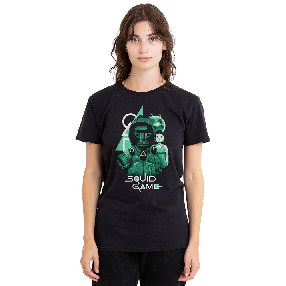 Black - Squid Game - Squid Game Front Man and Group Overlay Ladies T Sh - 1