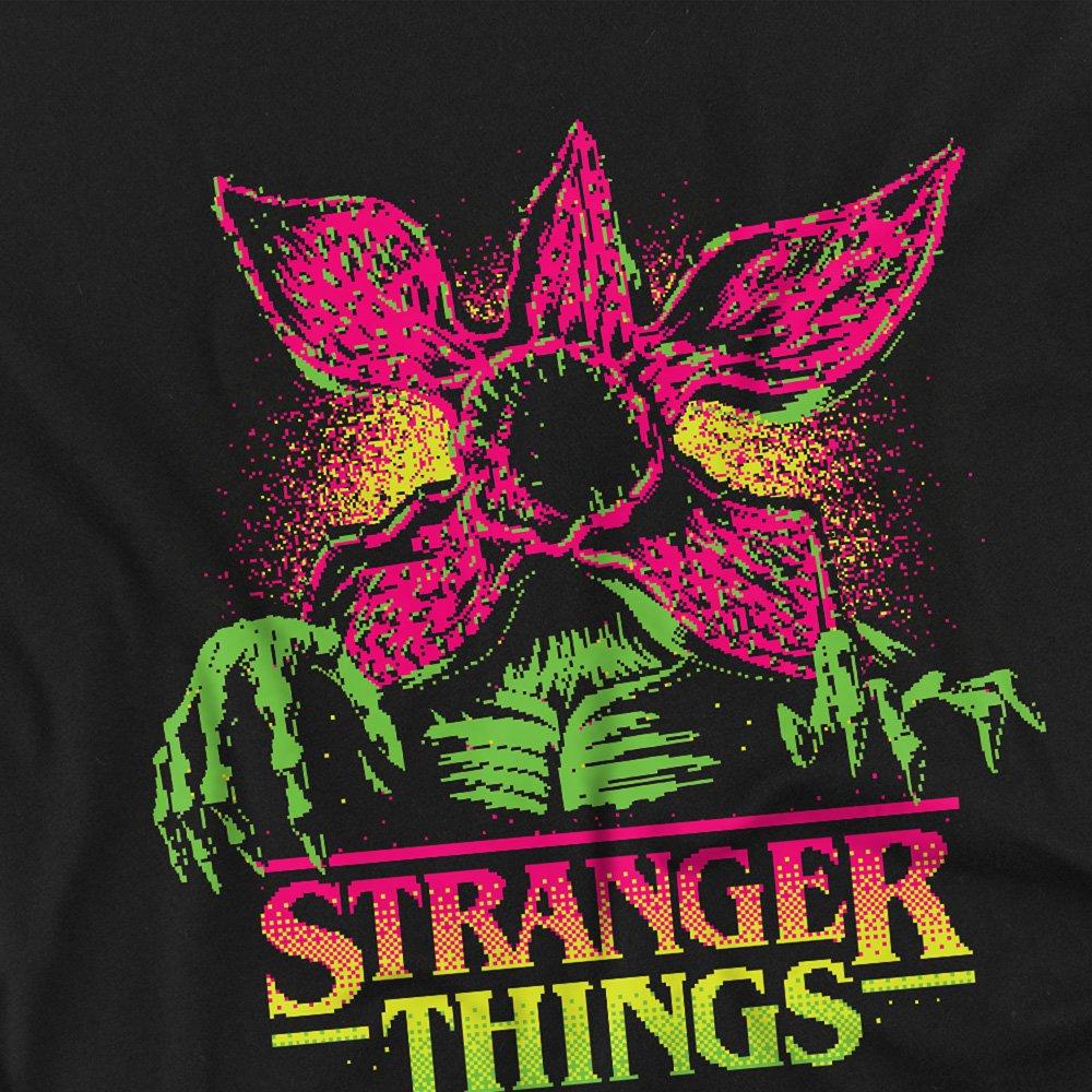 Black - Stranger Things - Stranger Things Neon Demogorgon Kids T-Shirt Blac - 2