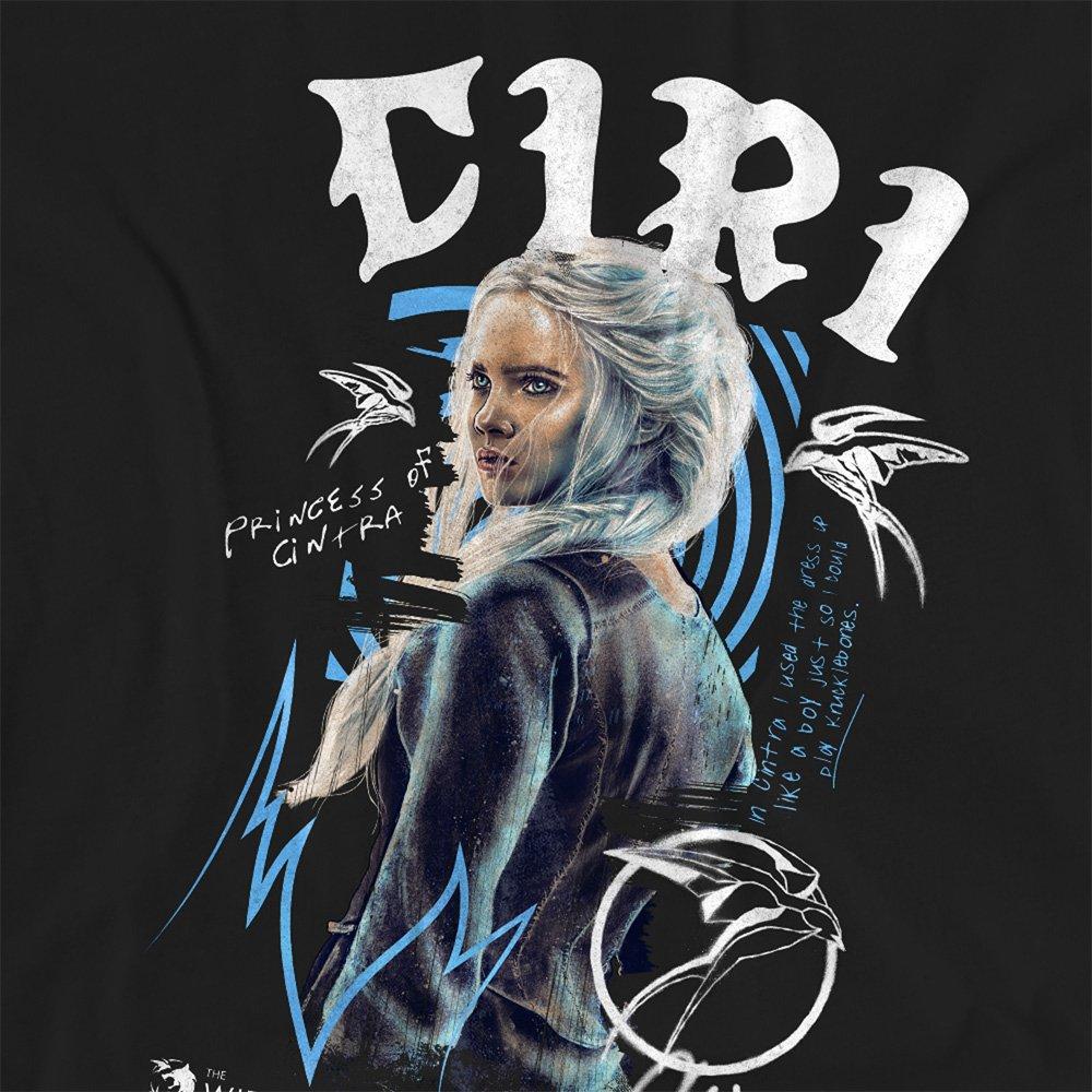 Black - The Witcher - The Witcher - Ciri Graffiti T-Shirt Black - 2