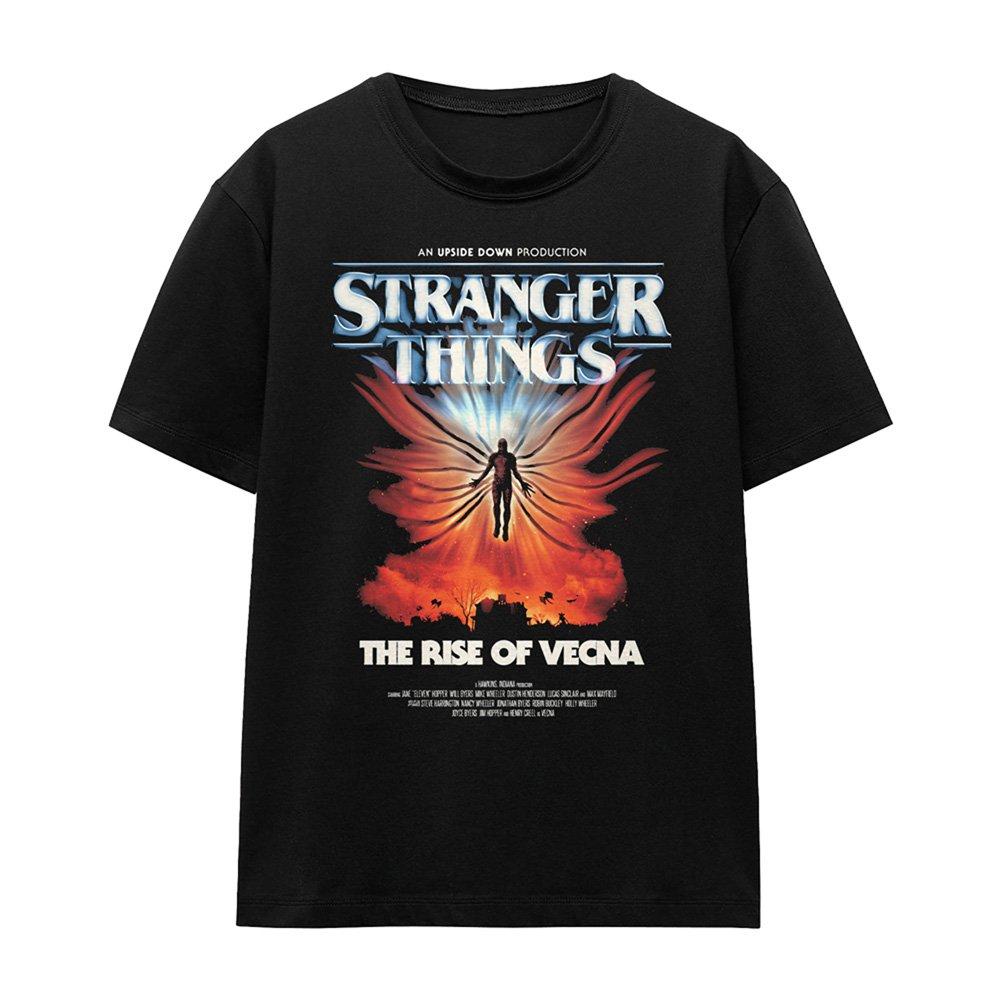 Black - Stranger Things - Stranger Things Vecna Rise Poster T-Shirt Black - 4