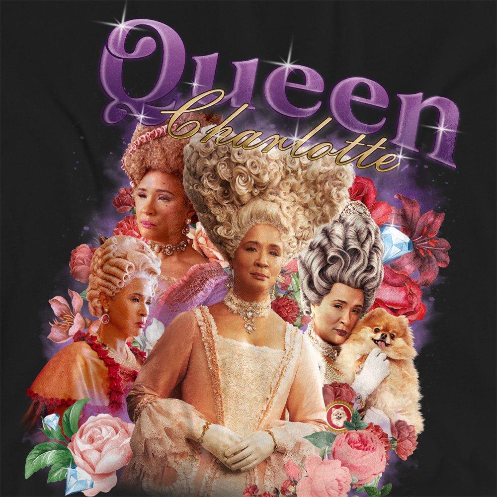 Black - Bridgerton - Bridgerton - Queen Charlotte Vintage T-Shirt Blac - 2