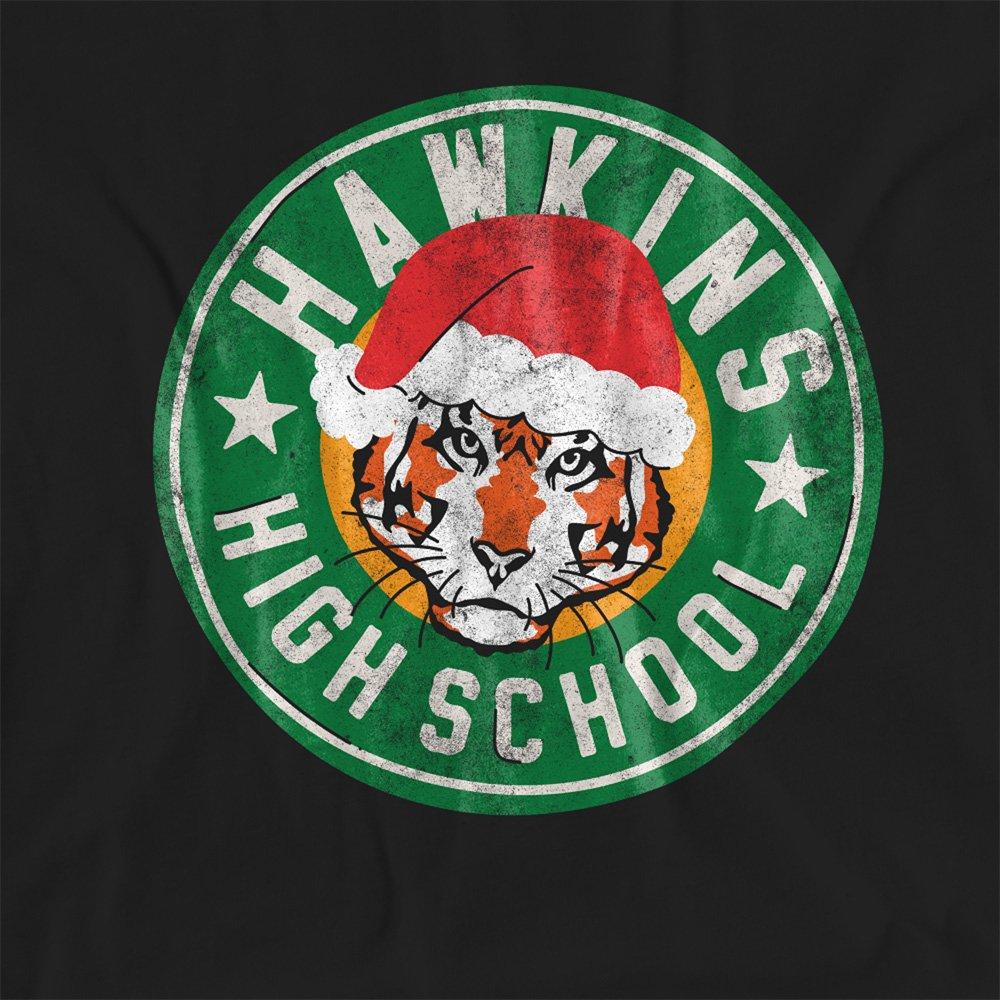 Black - Stranger Things - Stranger Things Hawkins High School Christmas Logo - 2