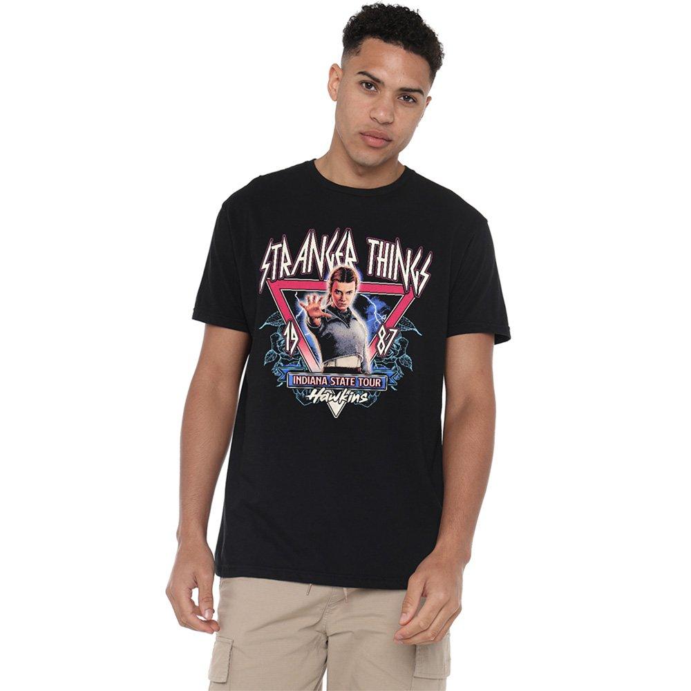 Black - Stranger Things - Stranger Things Eleven 87 Tour Front Back T-Shirt - 2