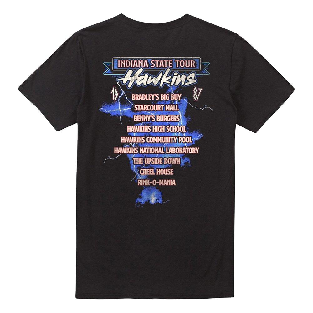 Black - Stranger Things - Stranger Things Eleven 87 Tour Front Back T-Shirt - 4