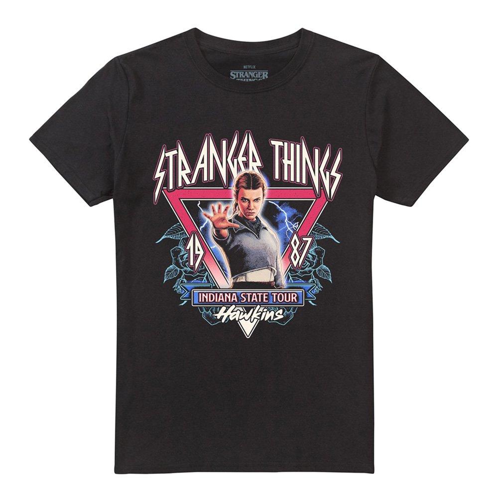 Black - Stranger Things - Stranger Things Eleven 87 Tour Front Back T-Shirt - 5