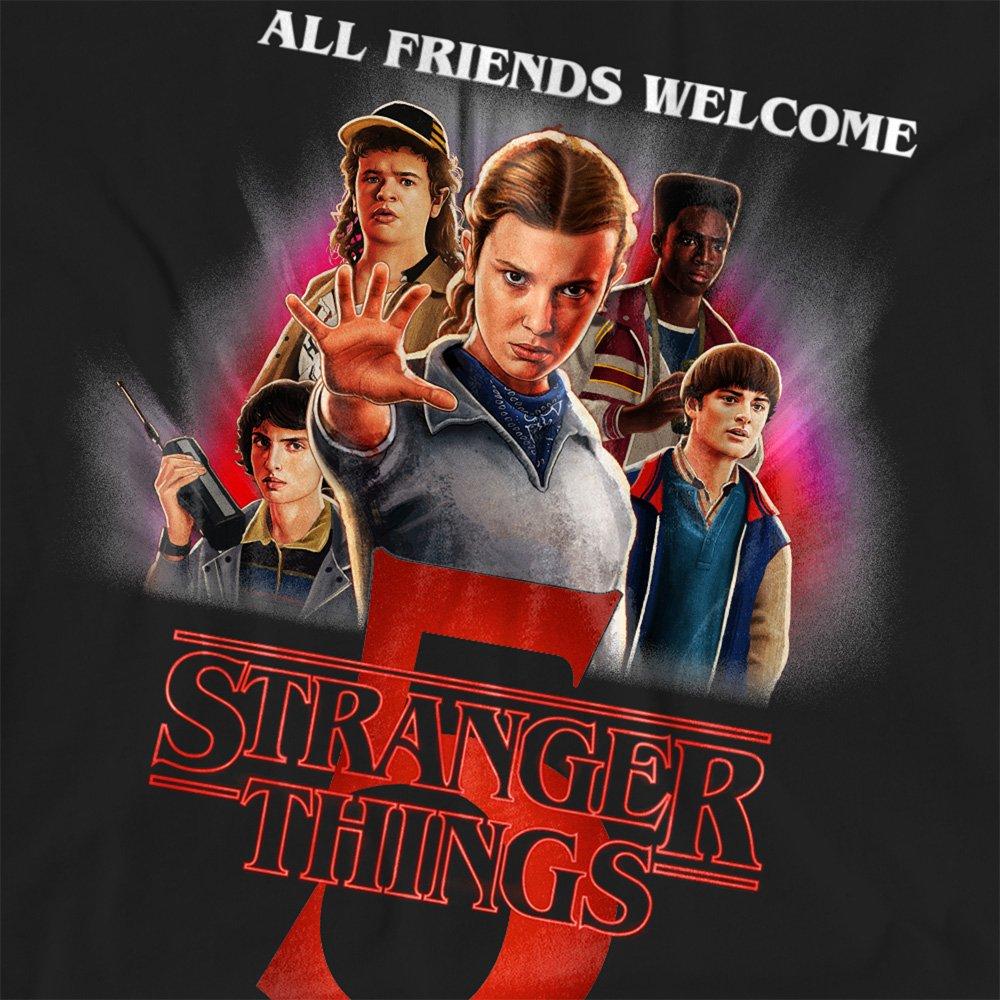 Black - Stranger Things - Stranger Things Season Five Poster Fashion T-Shirt - 2