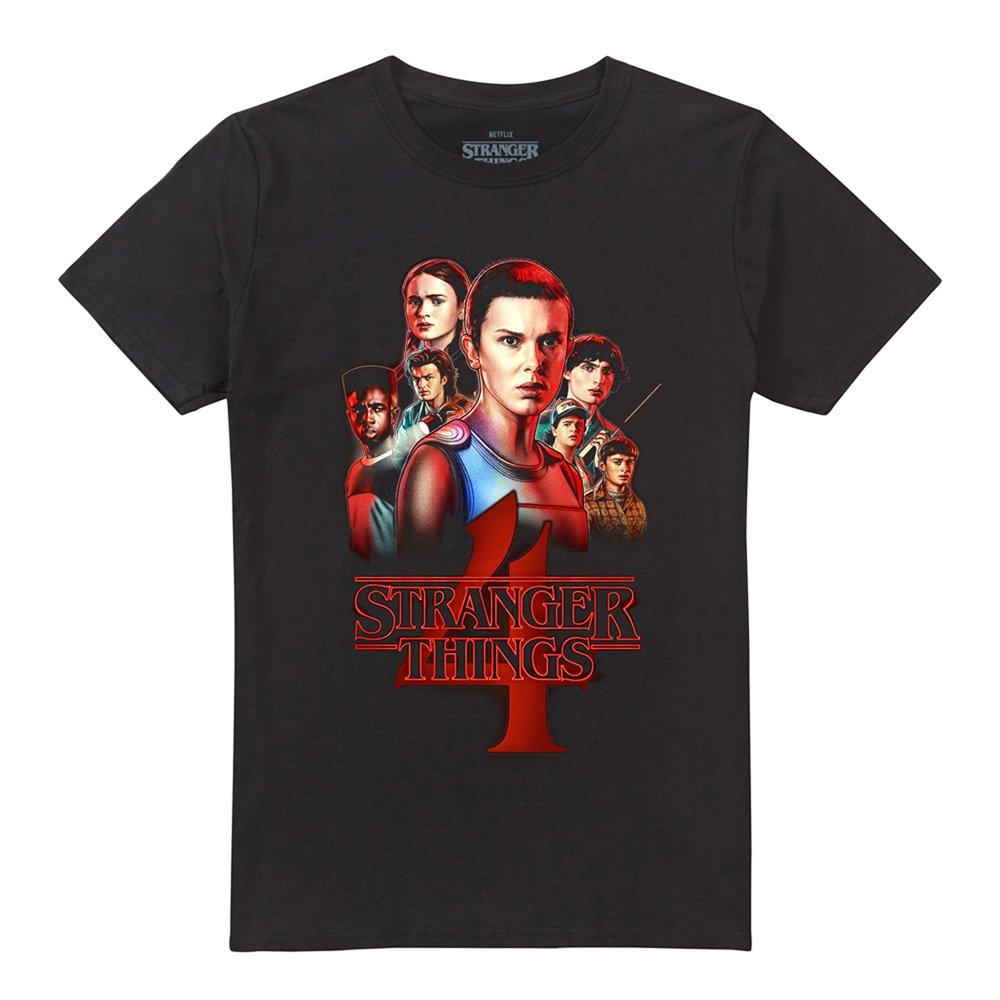 Black - Stranger Things - Stranger Things Season Four Poster T-Shirt Black - 4