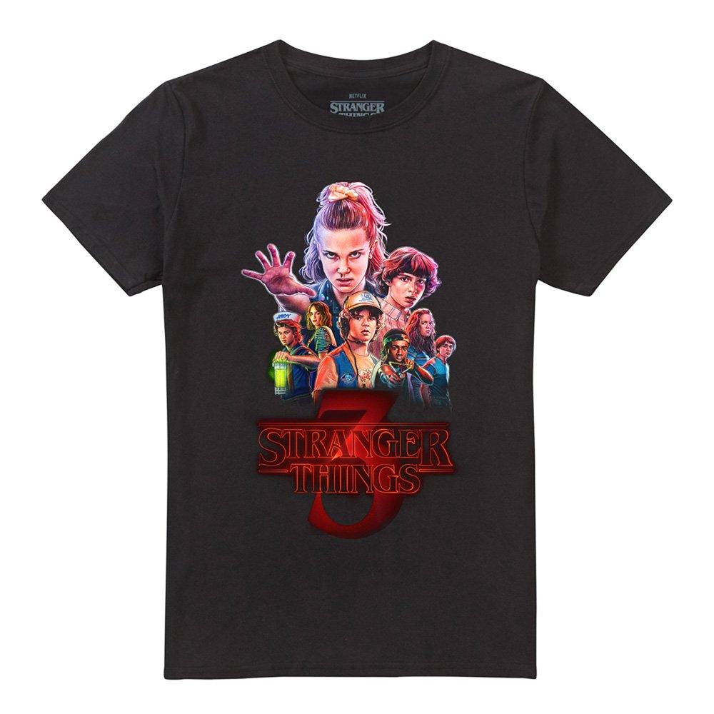 Black - Stranger Things - Stranger Things Season Three Poster T-Shirt Black - 4