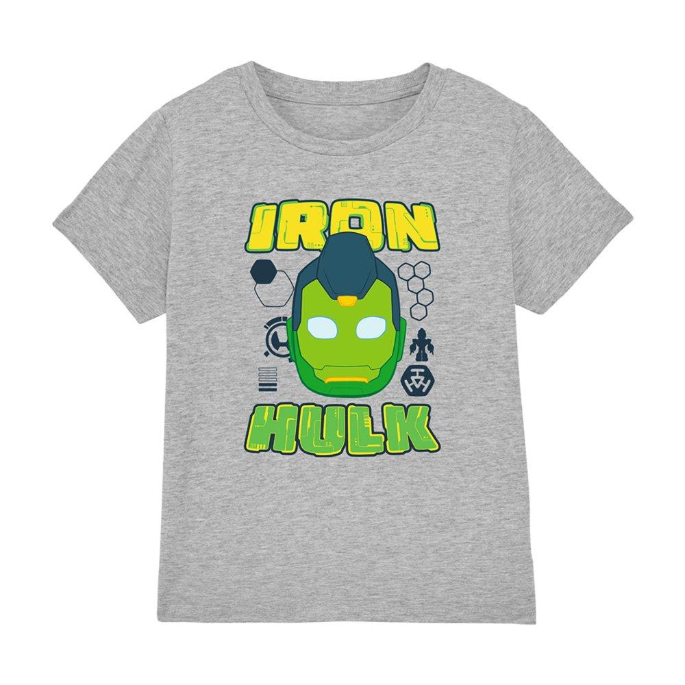 Grey - Marvel - Iron Man & His Awesome Friends Iron Hulk T-Shirt - 1