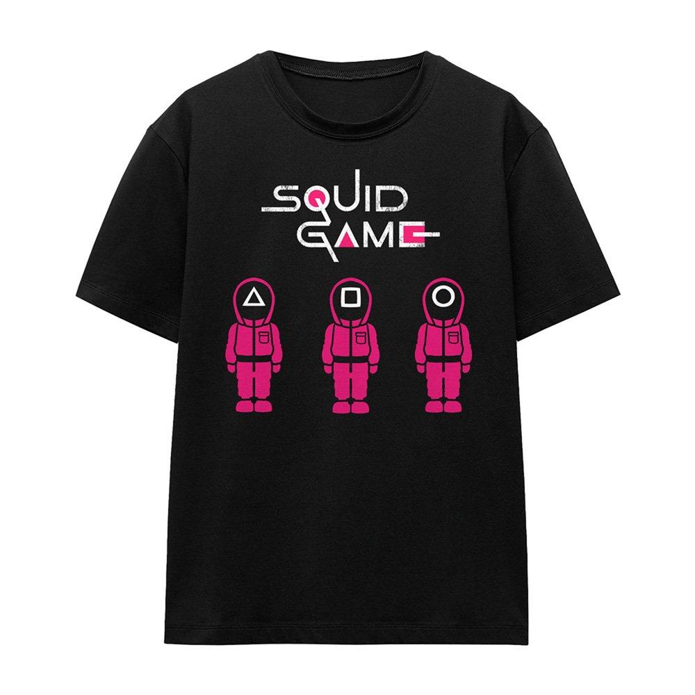 Black - Squid Game - Squid Game Soldiers Ladies T Shirt Black - 4