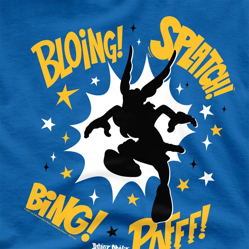 Blue - Other - Asterix & Obelix - Asterix Fight Silhouette T-Shir - 2
