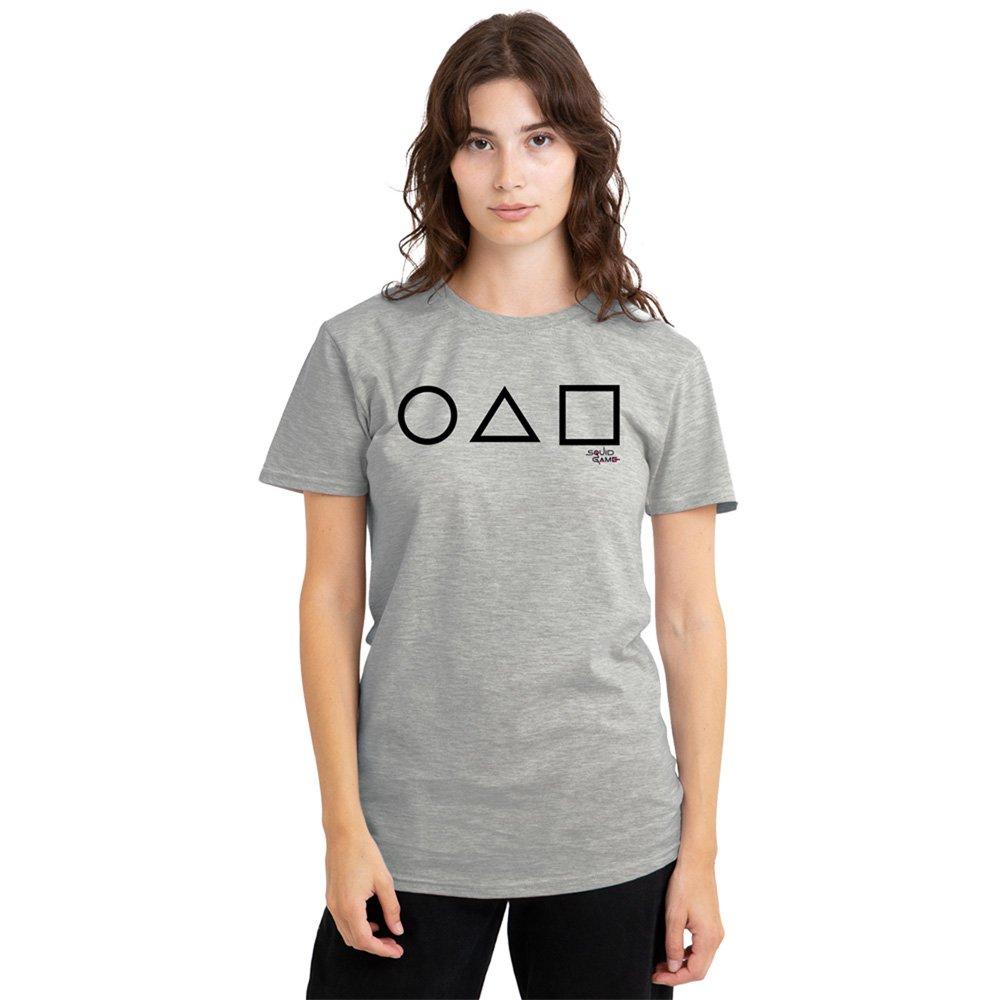 Grey - Squid Game - Squid Game Main Icons Ladies T Shirt Athletic Hea - 1