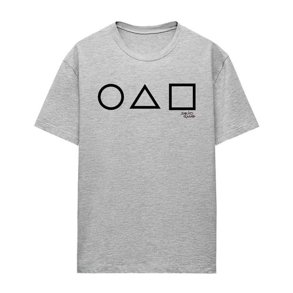 Grey - Squid Game - Squid Game Main Icons Ladies T Shirt Athletic Hea - 4