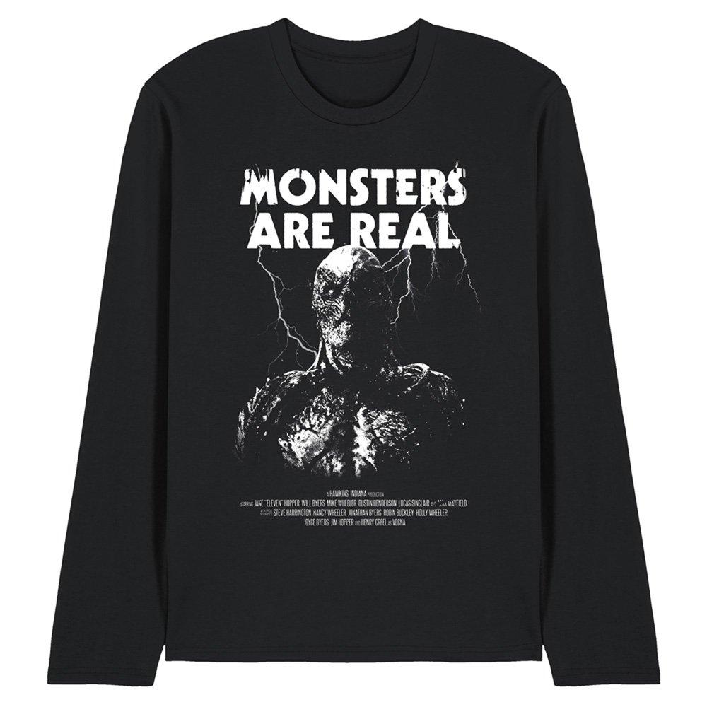 Black - Stranger Things - Stranger Things Vecna Monsters Are Real Long Sleev - 1