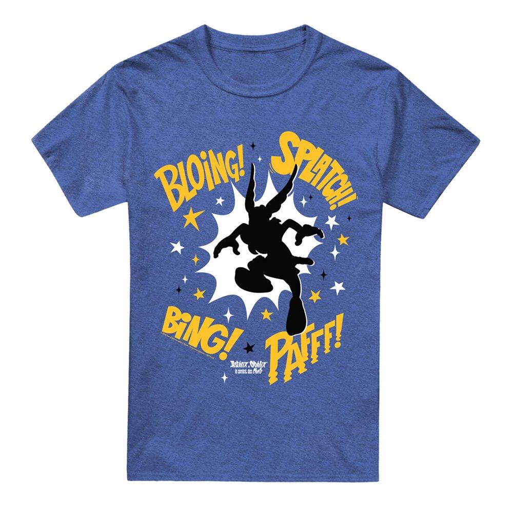 Blue - Other - Asterix & Obelix - Asterix Fight Silhouette T-Shir - 4