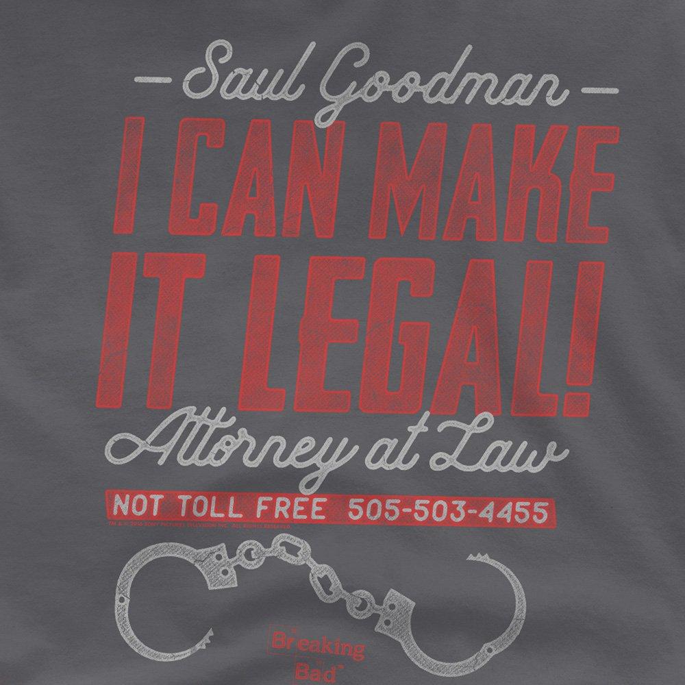 Grey - Breaking Bad - Breaking Bad Make It Legal T Shirt Charcoal - 2