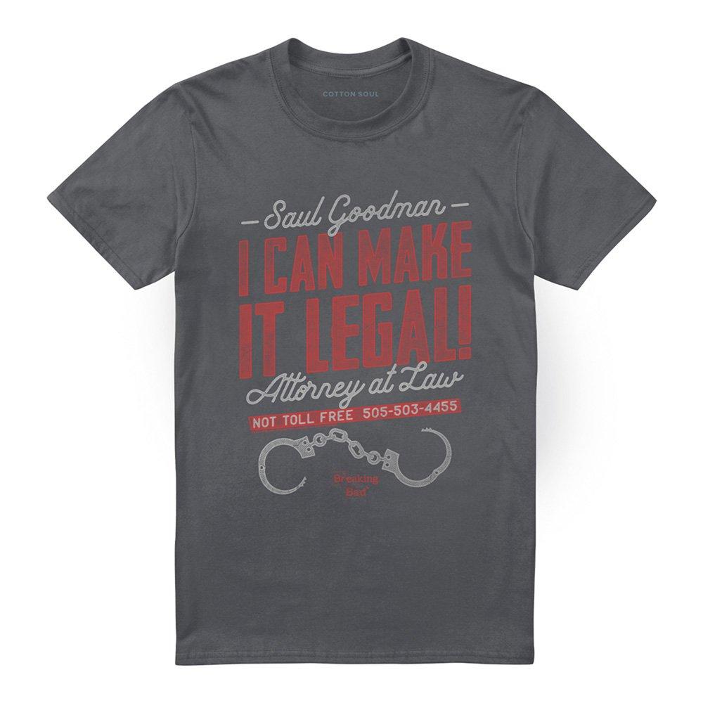 Grey - Breaking Bad - Breaking Bad Make It Legal T Shirt Charcoal - 4