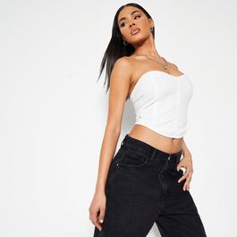 I Saw It First ISAWITFIRST Corset Seam Crop Top