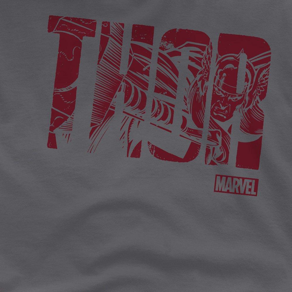 Grey - Marvel - Thor Text T-Shirt - 2