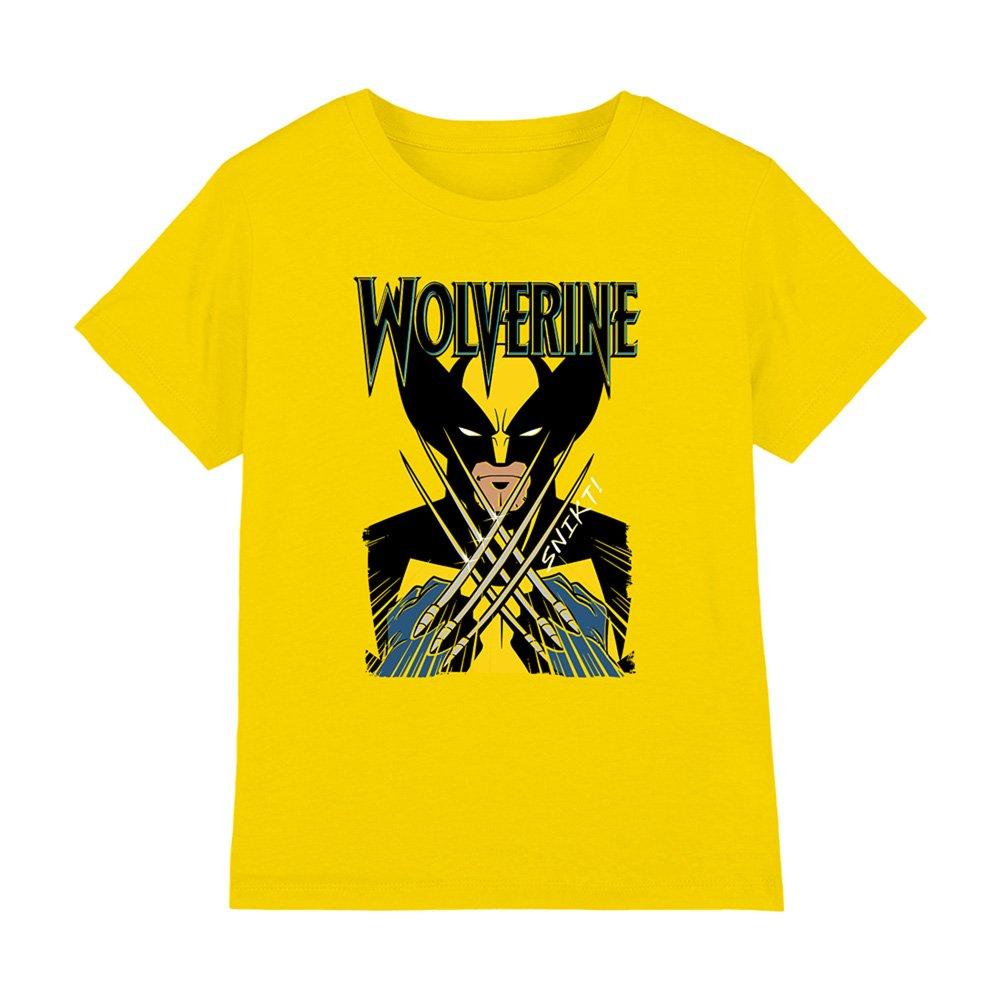 Light Grey - Marvel - X-Men Wolverine Action Kids T-Shirt Light Grey - 1