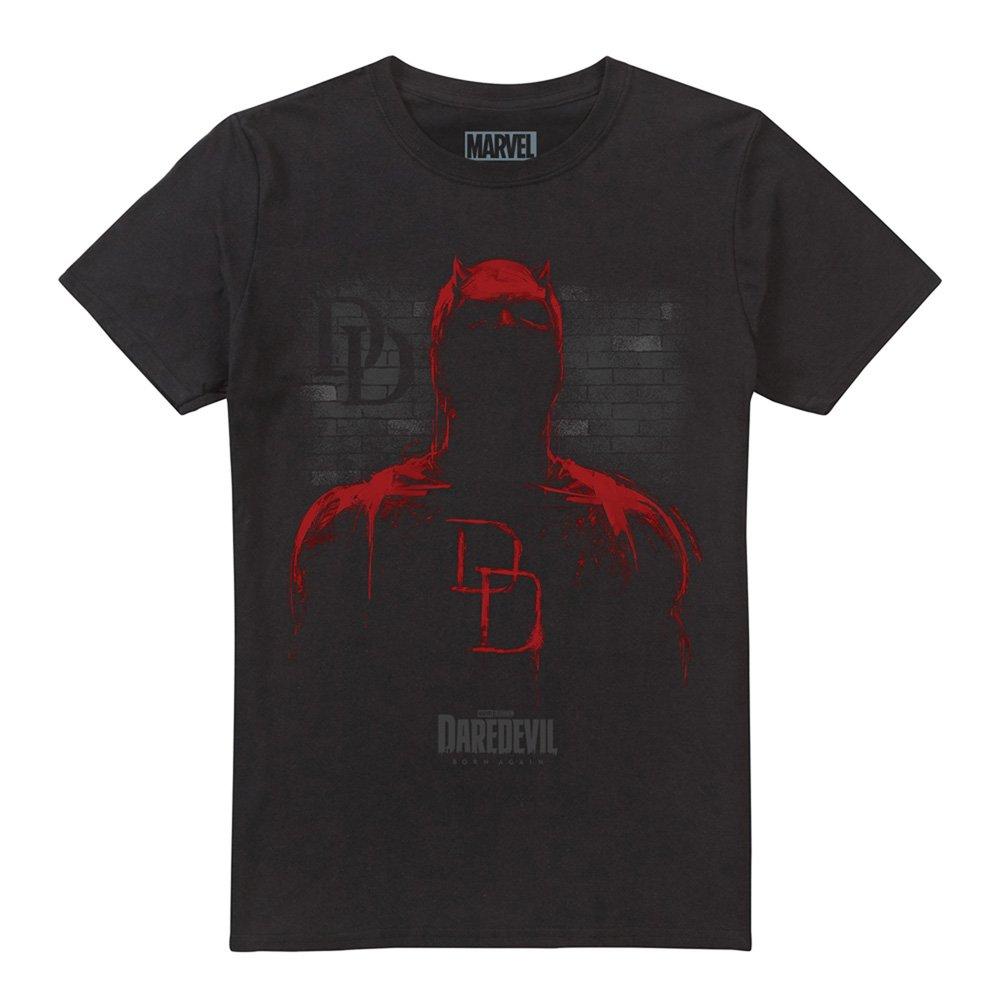 Black - Marvel - Daredevil Man Without Fear Paint T Shirt Black - 4